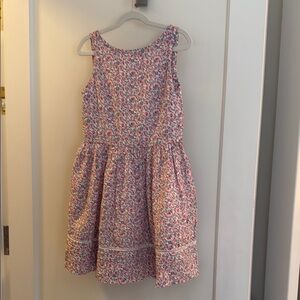 Floral Kids Dress in Pink and White